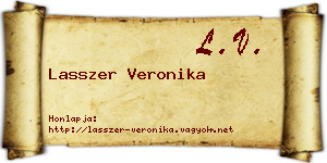 Lasszer Veronika névjegykártya